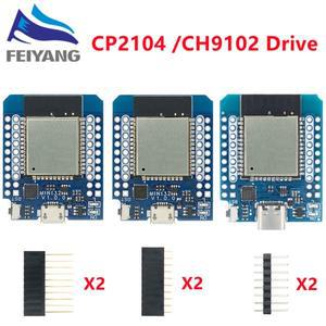 Wemos Mini D1 ESP8266 ESP32 WIFI Bluetooth CP2104 개발 보드 모듈 Arduino 용 핀 포함