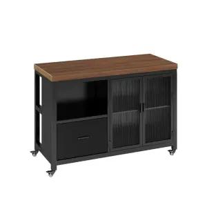 오픈형 홈바 이동식 아일랜드식탁 주방 확장형 이중문