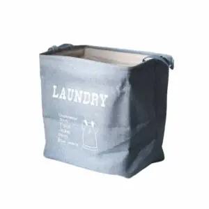 패브릭 빨래분리함 블루 재활용가방 분리수거백 재활용백