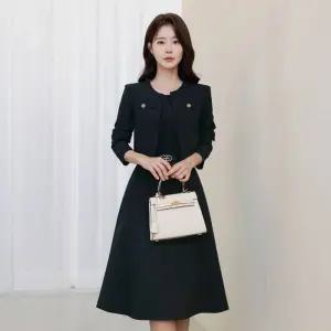 ~XXL까지 테니르 레이어드 자켓 벨트 원피스 봄 가을 오피스룩 하객룩 데이트룩 모임룩 미시룩 빅사이즈119