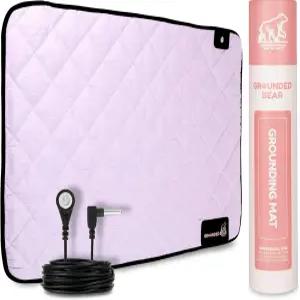 발용 프리미엄 접지 매트 부드러운 면 및 은 섬유 수면 웰빙을 위한 편안함 노화 방지 염증을 패드 침대