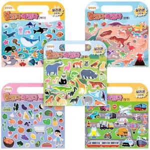 말랑말랑 추천제품 실리콘 떼었다 붙였다 신상 스티커(5종택1)