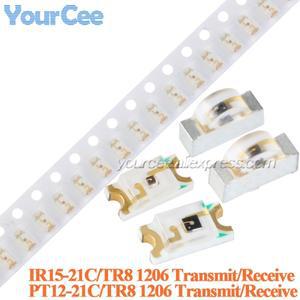 20 개세트 PT12-21CTR8 PT15-21C SMD 1206 IR 적외선 이미 터 전송 LED 940nm 발사 튜브