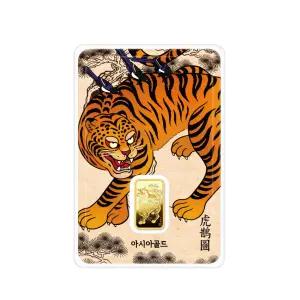 호작도 24k 순금 잠상 프레스 골드바 3.75g