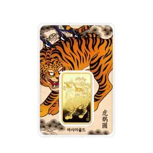 호작도 24k 순금 잠상 프레스 골드바 37.5g