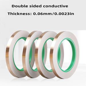 기타 및 EMI 차폐, 전기 수리, 공예, 스테인드 글라스용 이중 전도성 접착제가 포함된 구리 호일 테이프