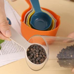 5/10개 측정 스푼 도구 주방 설탕 케이크 베이킹 밀가루 컵 세트