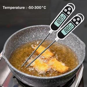 가정용 커피 온도계 오일 고정밀 디지털 디스플레이 프로브 유형 전자 주방