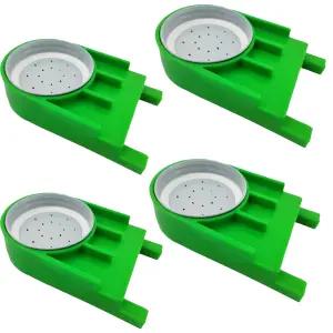 메이슨 병에 설탕 시럽 물을 공급하는 양봉 장비 NIZEFEI 4팩 꿀벌 입구 공급기