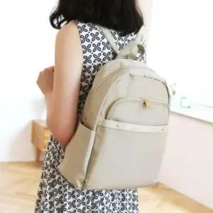 심플 스타일 직장인 출퇴근 라운드형 미니 여성용 백팩 대학생 가벼운 소형 배낭