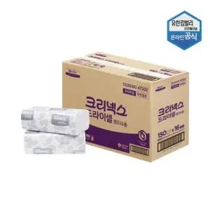 [유한킴벌리] 크리넥스 드라이셀 프리미엄 F150S 핸드타올 2400매 업소용 대용량 47202