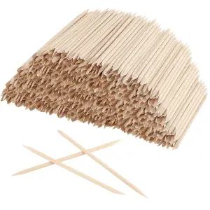 SOUJAP 2400Pcs 4.5인치 오렌지 나무 네일 스틱 양면 큐티클 푸셔 도구 매니큐어용 페디큐어