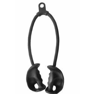 삼두 그립 폴다운 등운동 보조 고강도 액세서리 스포츠 트레이닝 검정폼 단머리 헬스로프