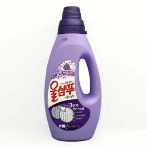 속옷 니트 섬유케어 세탁 울샴푸 라일락 1L 용기형