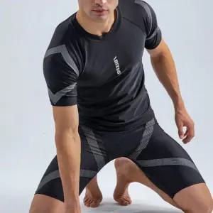 [셀러에이드]남성 실내 수영복 반바지 사각 5부 반팔 2종세트 남성실내수영복