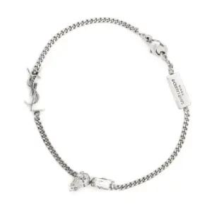 생로랑 모노그램 여성 팔찌 실버 692489 Y1526 8368