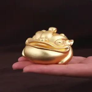 골드 두꺼비 복 재물 행운 생신 기념품 선물 황금 상자