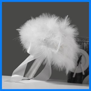 로맨틱한 신부 웨딩 부케, 아름다운 신부 시뮬레이션 꽃, 발렌타인 데이, 크리스마스 및 할로윈에 적합