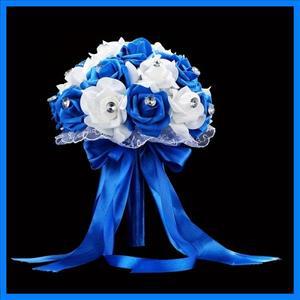 유럽과 미국의 창의적인 신부 거품 결혼식 큰 다이아몬드 하트 모양의 장미 꽃 꽃다발과 꽃다발