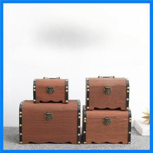 레트로 나무 동전 저금통 잠금식 플립탑 보물 상자 - 생일 및 특별한 날을 위한 이상적인 선물