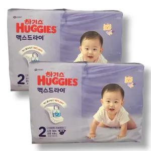 하기스 2025 맥스드라이 밴드 공용 2단계 58매 2팩