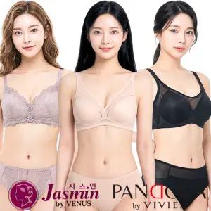 [비너스 비비안] 브라 팬티 세트 빅사이즈 여성 속옷 브래지어 노와이어 여자 A B C D E F G 컵 레이스 쿨 인견 주니어 쿨 인견 여름 베이직 언더웨어 큰 브랜드 렛 무봉제 심리스 탑 캡