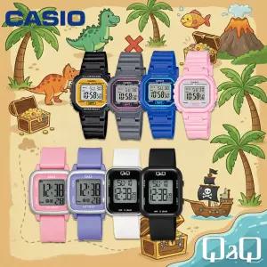 카시오 큐앤큐 아동 어린이 학생 우레탄 스퀘어 디지털 시계