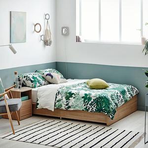 한샘 샘베딩 베이직 침대 Q/K겸용 메이플 (하부서랍 포함, 매트별도)