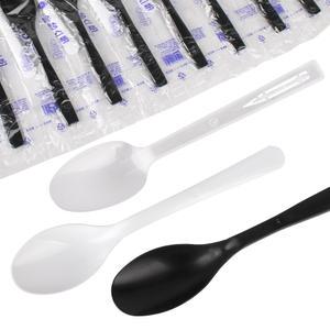 아이존 위생스푼/일회용 숟가락, 일회용 스푼-화이트,블랙,반투명(100개묶음)