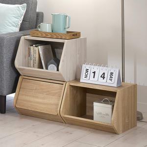 너츠 공간박스 책장 책꽂이 리빙박스 전면책장 정리함 수납장 협탁