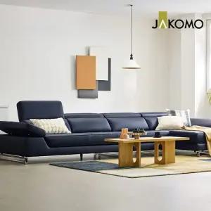 모리슨 6인 카우치형 기능성 슈렁큰 천연면피 소가죽 소파