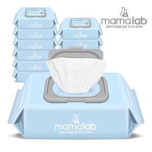 [마마랩]엄마의 마음으로 오리지널 80매 10팩 캡형 안전한 아기물티슈 모음전