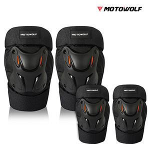 모토울프 오토바이 킥보드 팔무릎보호대 세트 용품