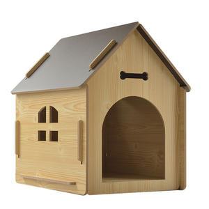 펫이랑 강아지집 고양이 숨숨집 원목 든든 하우스 블랙L