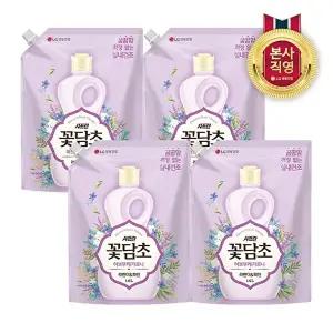 [LG생활건강]샤프란 꽃담초 부케가르니 섬유유연제 라벤더 리필 1.6L x 4개