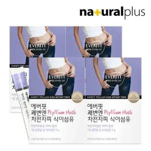 에버핏 쾌변엔 100% 차전자피 식이섬유 4박스(4개월분)
