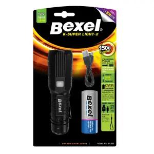 벡셀 슈퍼라이트Ⅲ 손전등 랜턴 BFL300 1500루멘 26650전용