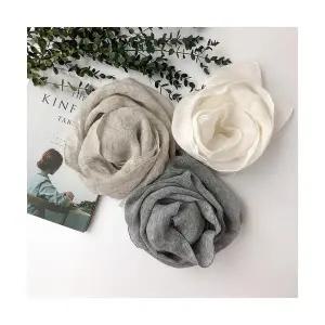 풍성한 린넨스카프 퓨어린넨100% 여성스카프 봄 여름 간절기 머플러 자체제작 국내산 7컬러