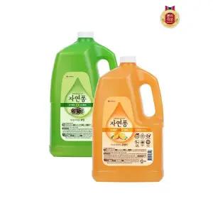 자연퐁 주방세제 리필 3.04L x 2개 (솔잎/오렌지 2종 택1)