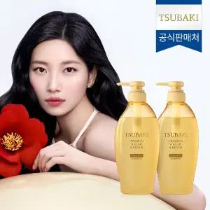 [츠바키] 프리미엄 볼륨 & 리페어 샴푸 450ml 2개