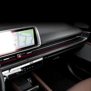 아이오닉6 튜닝 대쉬보드 프레임 커버 카본 몰딩