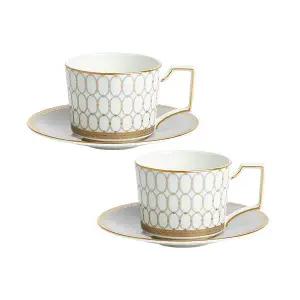 [웨지우드](강남점)르네상스그레이 커피잔 2인조