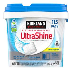 커클랜드 울트라 샤인 식기세척기 세제 1.61kg(115팩)