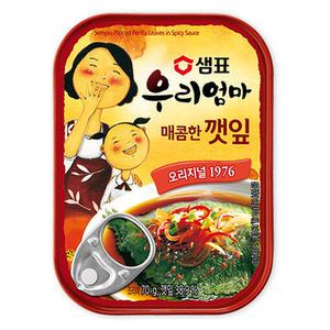 샘표 우리엄마깻잎 매콤한맛 70g x 10개