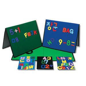 삼각 자료판[고정핀]/벨크로 보드판/교육자료판/융판