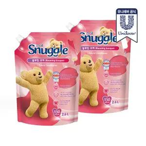 스너글 초고농축 섬유유연제 블루밍부케 2.6L 2개