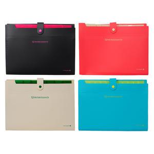 모닝글로리 12분류 간편 도큐먼트 파일 도큐멘트 화일 서류 정리 보관 가방 아코디언 포켓 인덱스 케이스