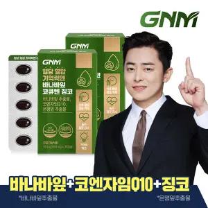 GNM 혈당 혈압 기억력엔 바나바잎 코큐텐 징코 2박스 / 코엔자임Q10 은행잎추출물