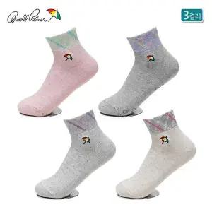 [셀러허브]아놀드파마 미끄럼방지 여성 캐주얼양말 단목 3켤레 AP6604 (S11731814)