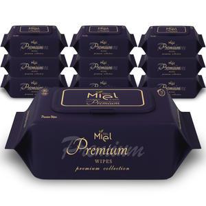미엘 프리미엄 물티슈 70매 10팩 75평량 엠보싱 유아용 200x180mm 빅사이즈